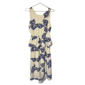 Anthropologie mo:vint floral maxi cottagecore dress sz S
